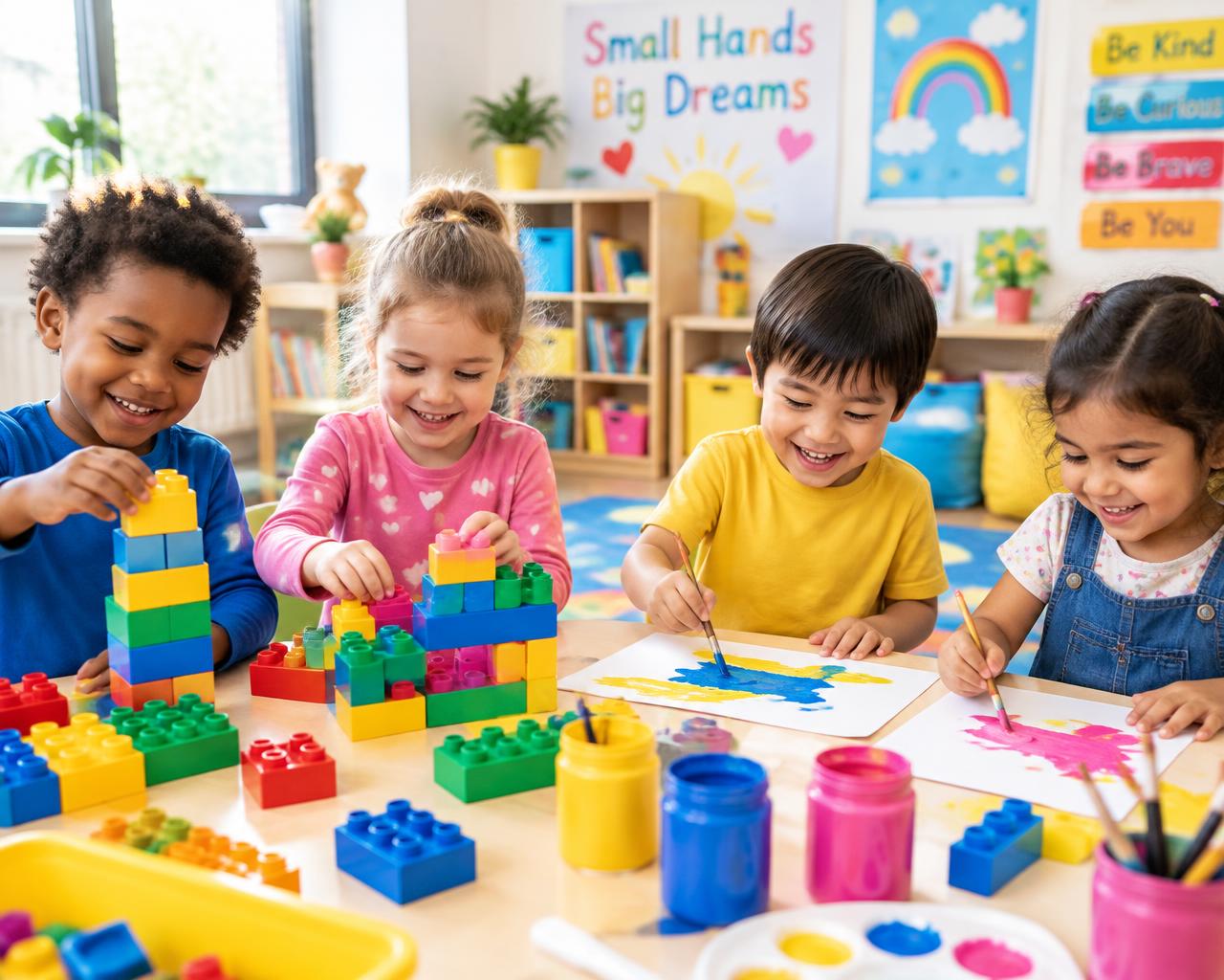 Niños jugando en Play Group